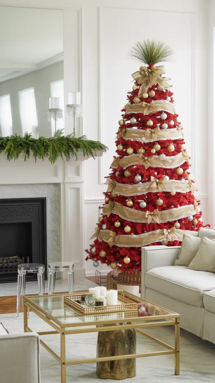 24 Red and Silver Christmas Tree 2025: Elegant Decorating Ideas for a Stunning Holiday Look