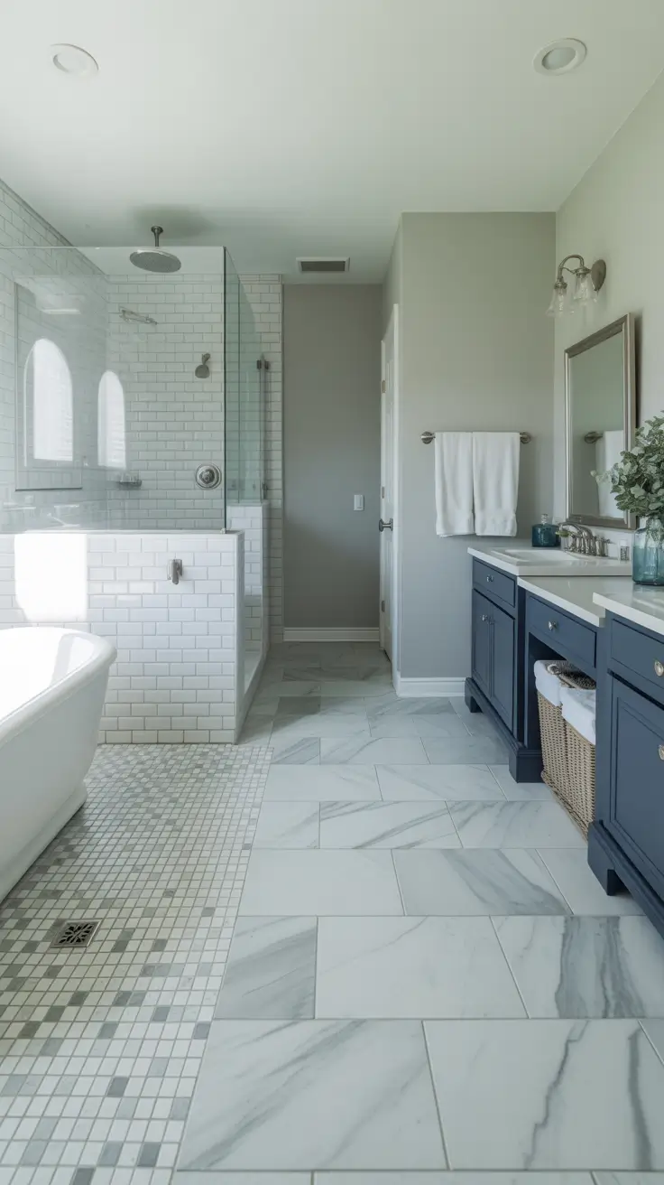 28 Bathroom Floor Tile Ideas 2026: Modern, Timeless, and Budget-Friendly Designs