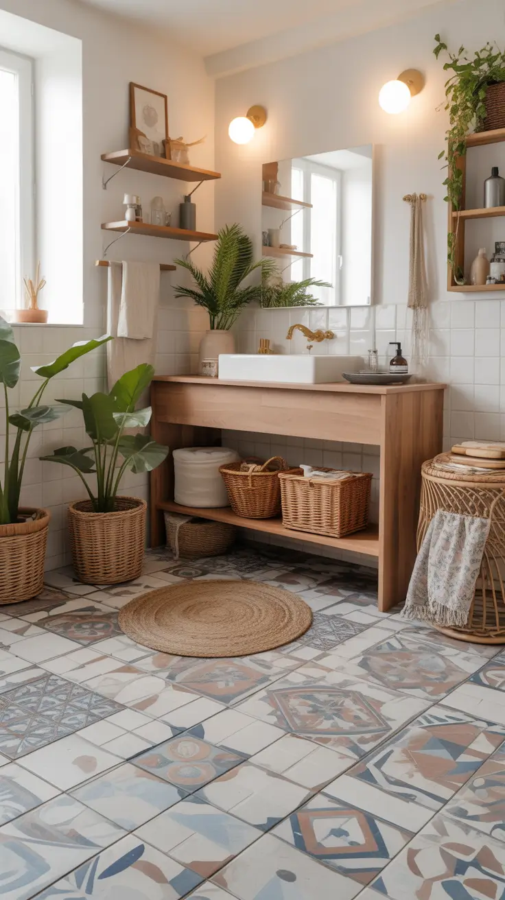 28 Bathroom Floor Tile Ideas 2026: Modern, Timeless, and Budget-Friendly Designs