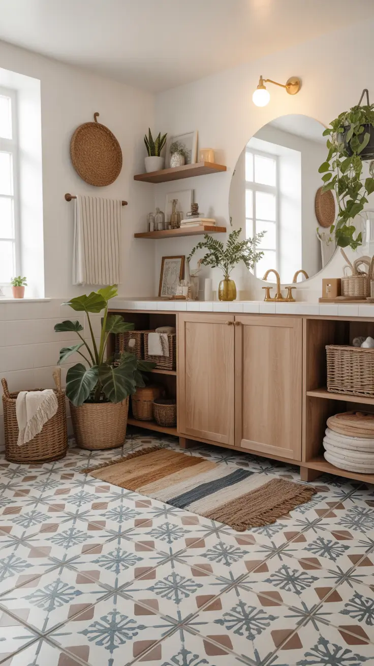 28 Bathroom Floor Tile Ideas 2026: Modern, Timeless, and Budget-Friendly Designs