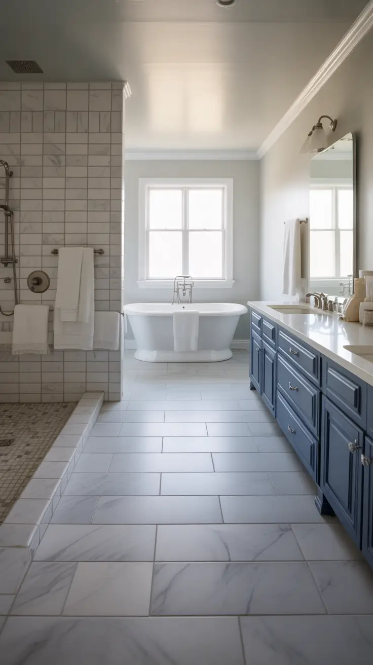 28 Bathroom Floor Tile Ideas 2026: Modern, Timeless, and Budget-Friendly Designs