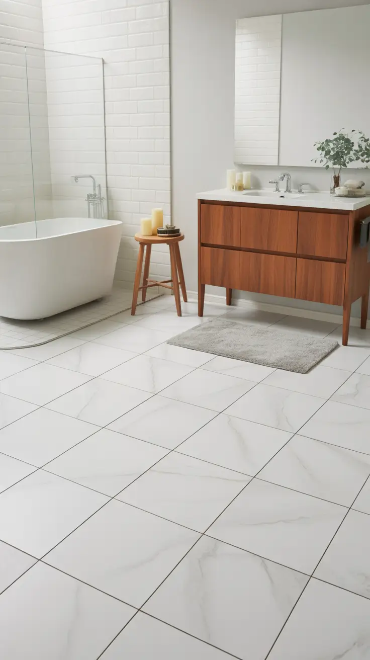 28 Bathroom Floor Tile Ideas 2026: Modern, Timeless, and Budget-Friendly Designs