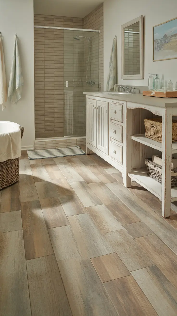 28 Bathroom Floor Tile Ideas 2026: Modern, Timeless, and Budget-Friendly Designs