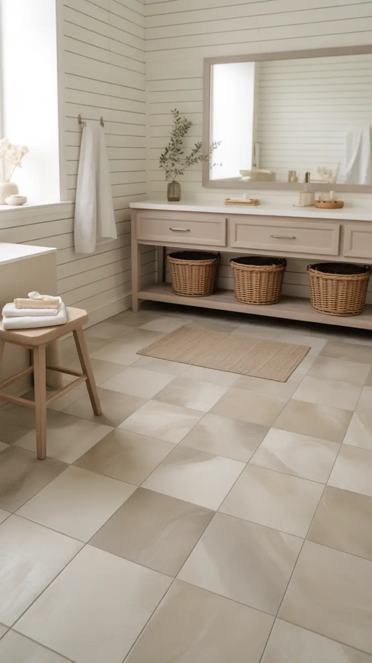 28 Bathroom Floor Tile Ideas 2026: Modern, Timeless, and Budget-Friendly Designs