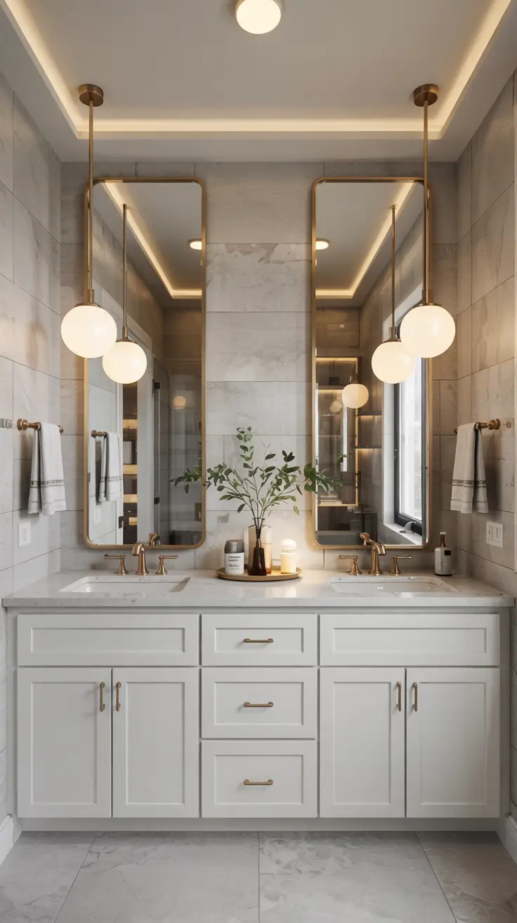 28 Bathroom Light Fixtures Ideas 2026: Modern, Industrial, and Art Deco Lighting Trends