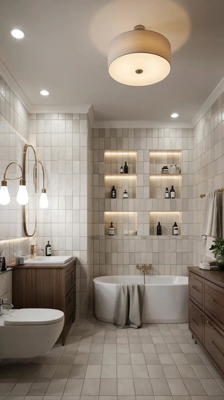 28 Bathroom Light Fixtures Ideas 2026: Modern, Industrial, and Art Deco Lighting Trends