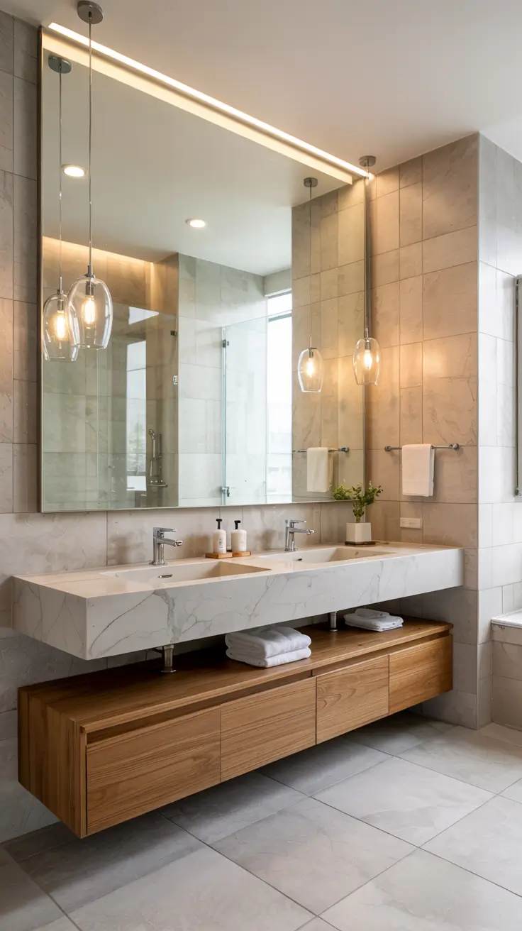 28 Bathroom Light Fixtures Ideas 2026: Modern, Industrial, and Art Deco Lighting Trends