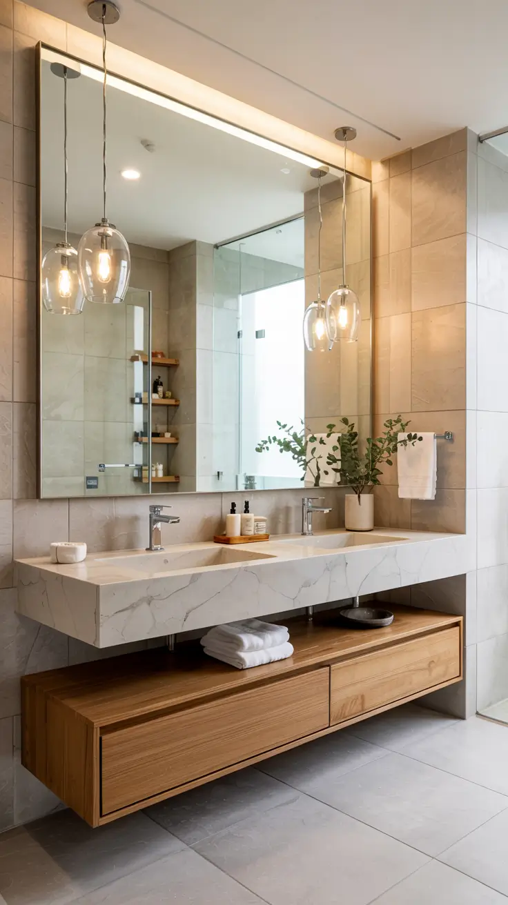 28 Bathroom Light Fixtures Ideas 2026: Modern, Industrial, and Art Deco Lighting Trends