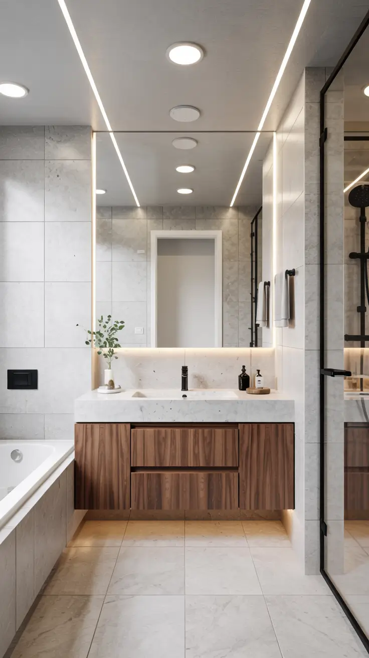28 Bathroom Light Fixtures Ideas 2026: Modern, Industrial, and Art Deco Lighting Trends