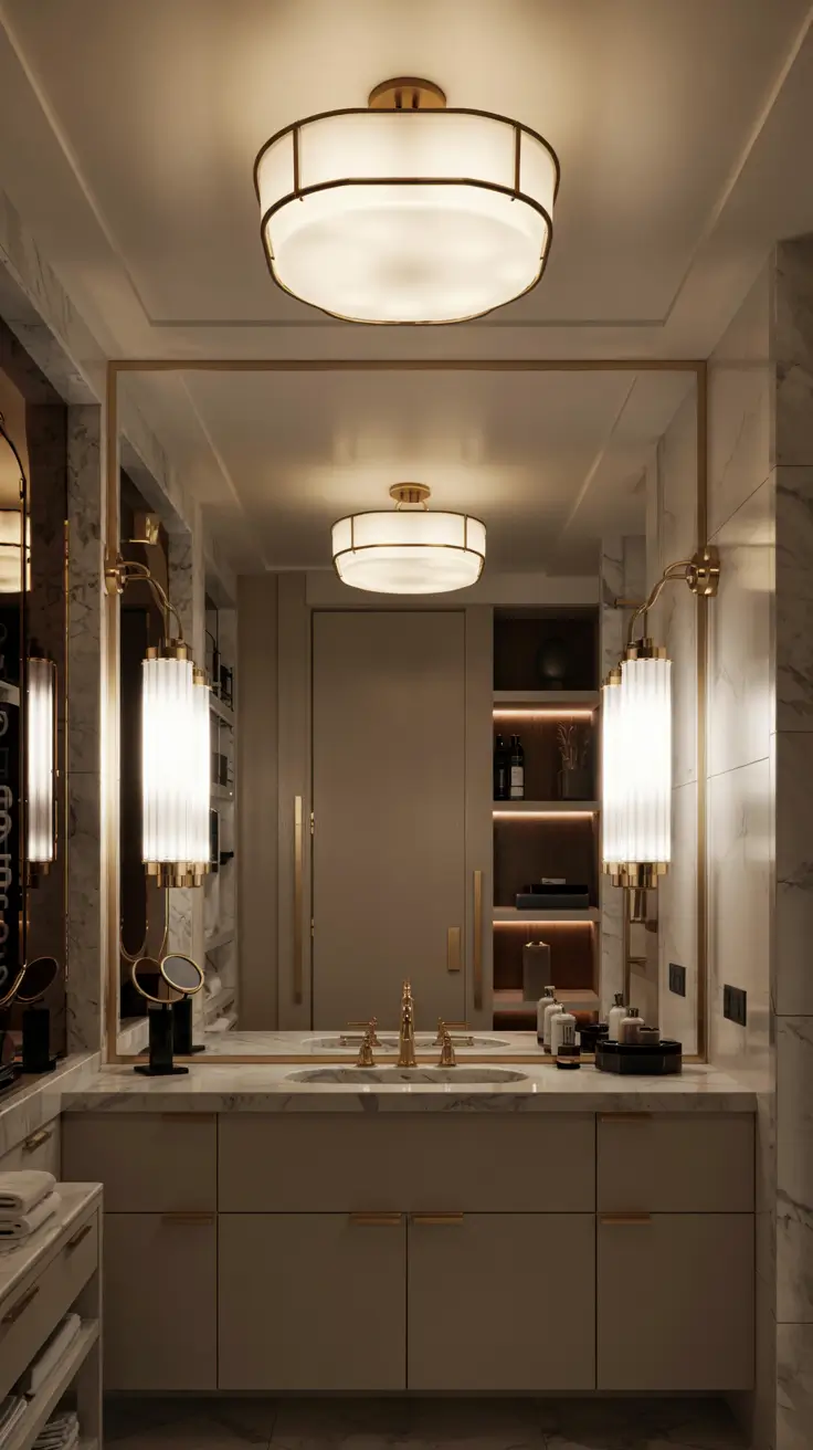 28 Bathroom Light Fixtures Ideas 2026: Modern, Industrial, and Art Deco Lighting Trends