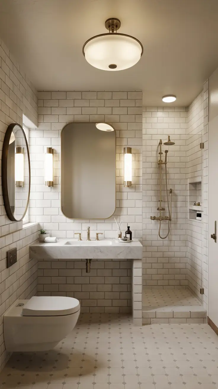 28 Bathroom Light Fixtures Ideas 2026: Modern, Industrial, and Art Deco Lighting Trends