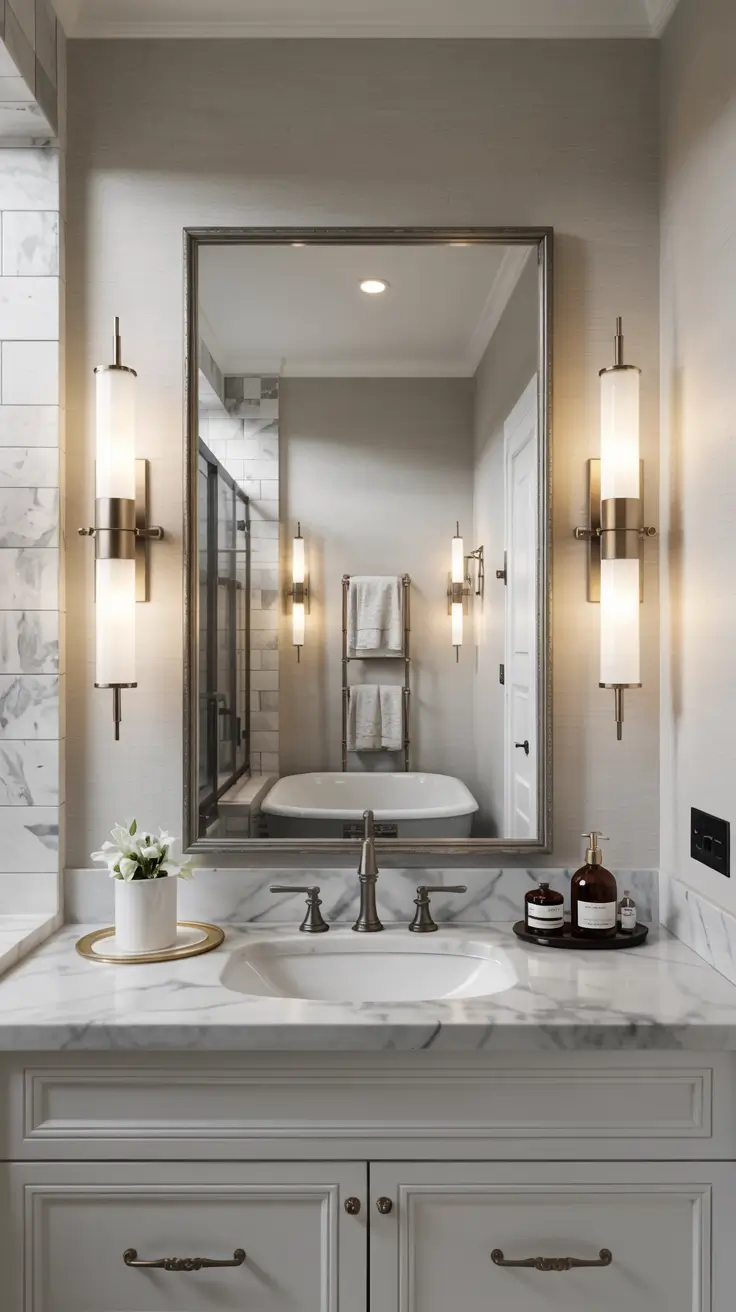 28 Bathroom Light Fixtures Ideas 2026: Modern, Industrial, and Art Deco Lighting Trends
