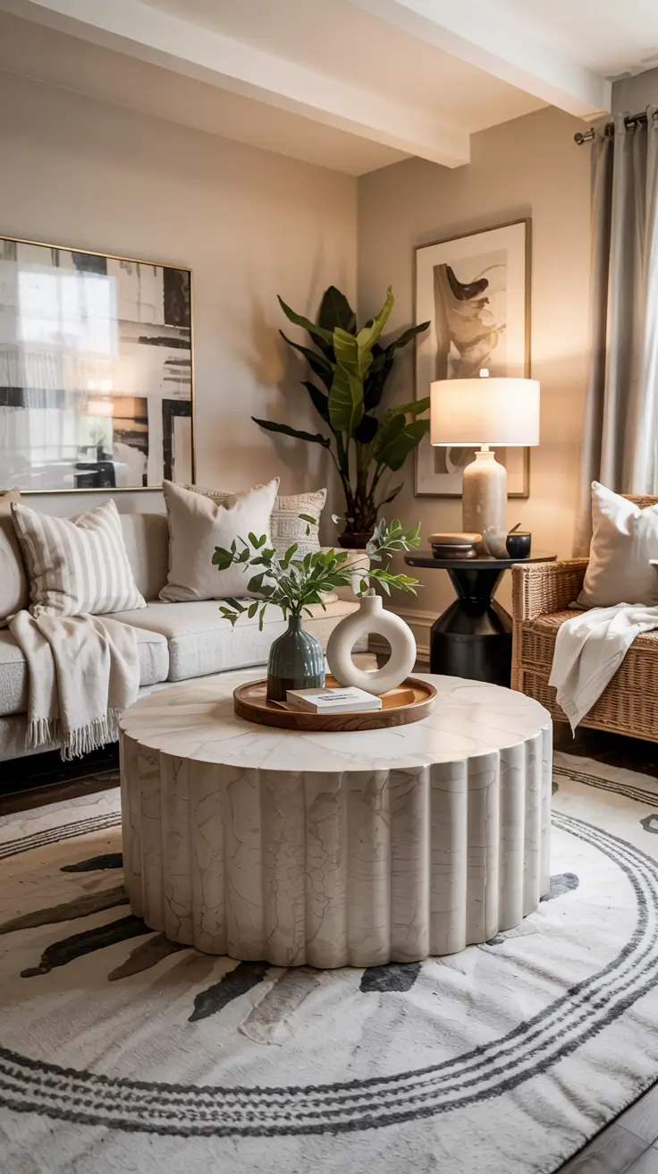 15 Round Table Living Room Ideas 2026 For Modern And Functional Interiors