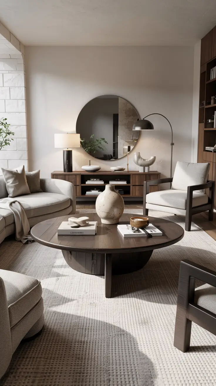 15 Round Table Living Room Ideas 2026 For Modern And Functional Interiors