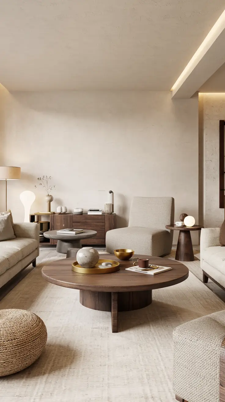 15 Round Table Living Room Ideas 2026 For Modern And Functional Interiors