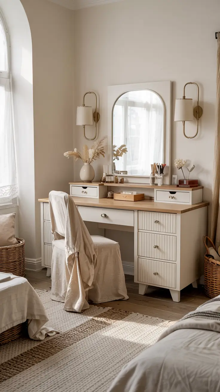 20 Vanity Desk Ideas 2026 For Modern Bedroom Aesthetic And Makeup Organization