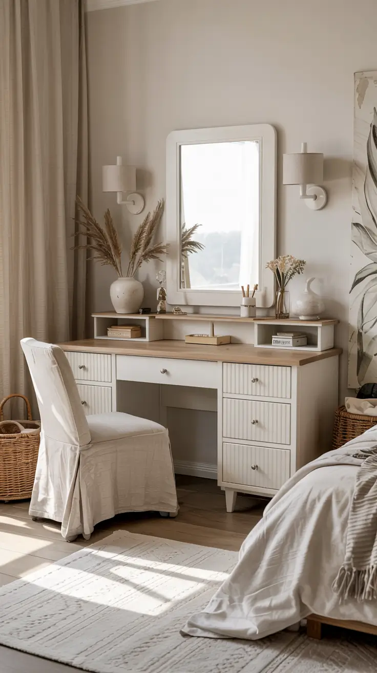 20 Vanity Desk Ideas 2026 For Modern Bedroom Aesthetic And Makeup Organization