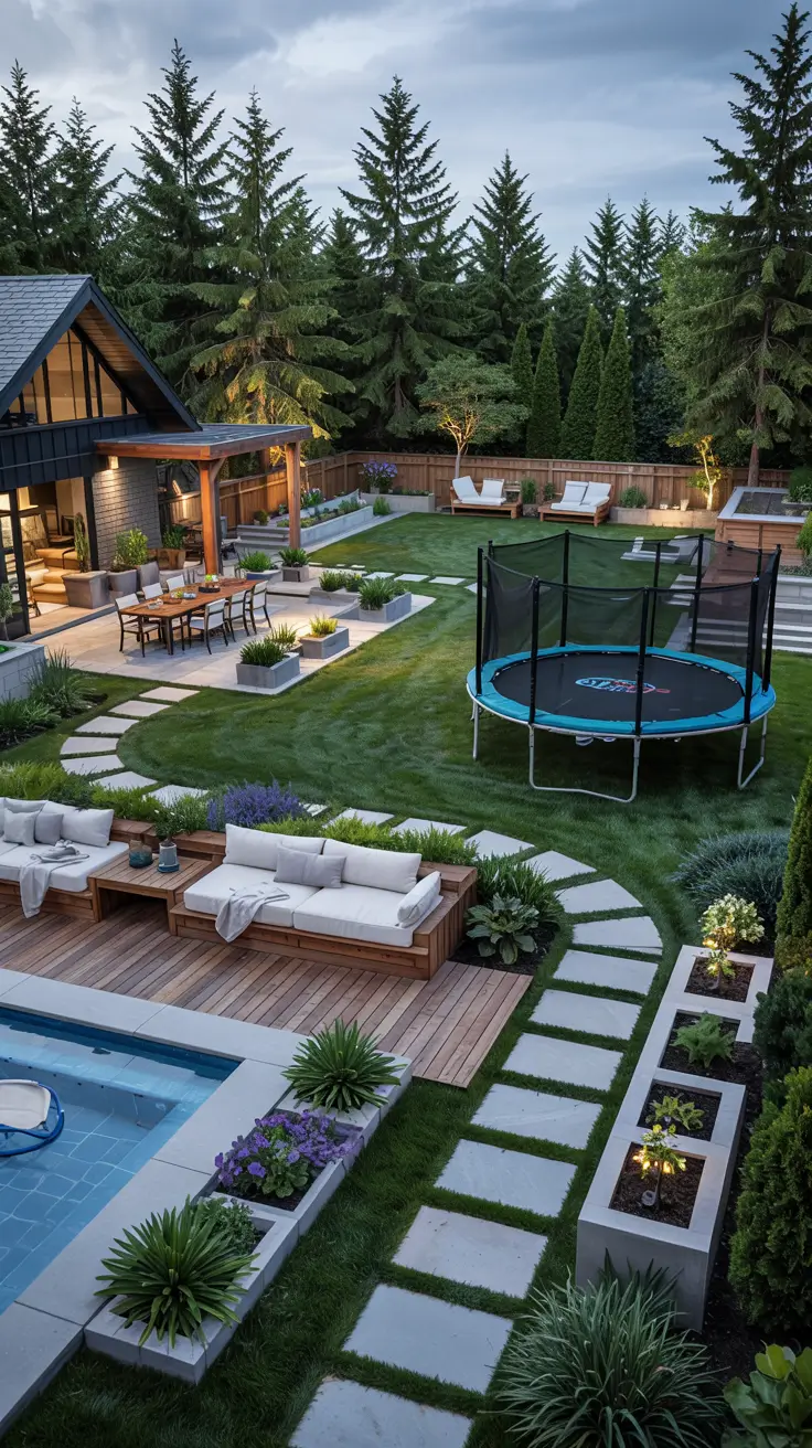 26 Family Backyard Layout Ideas 2026 For Modern And Functional Outdoor Spaces