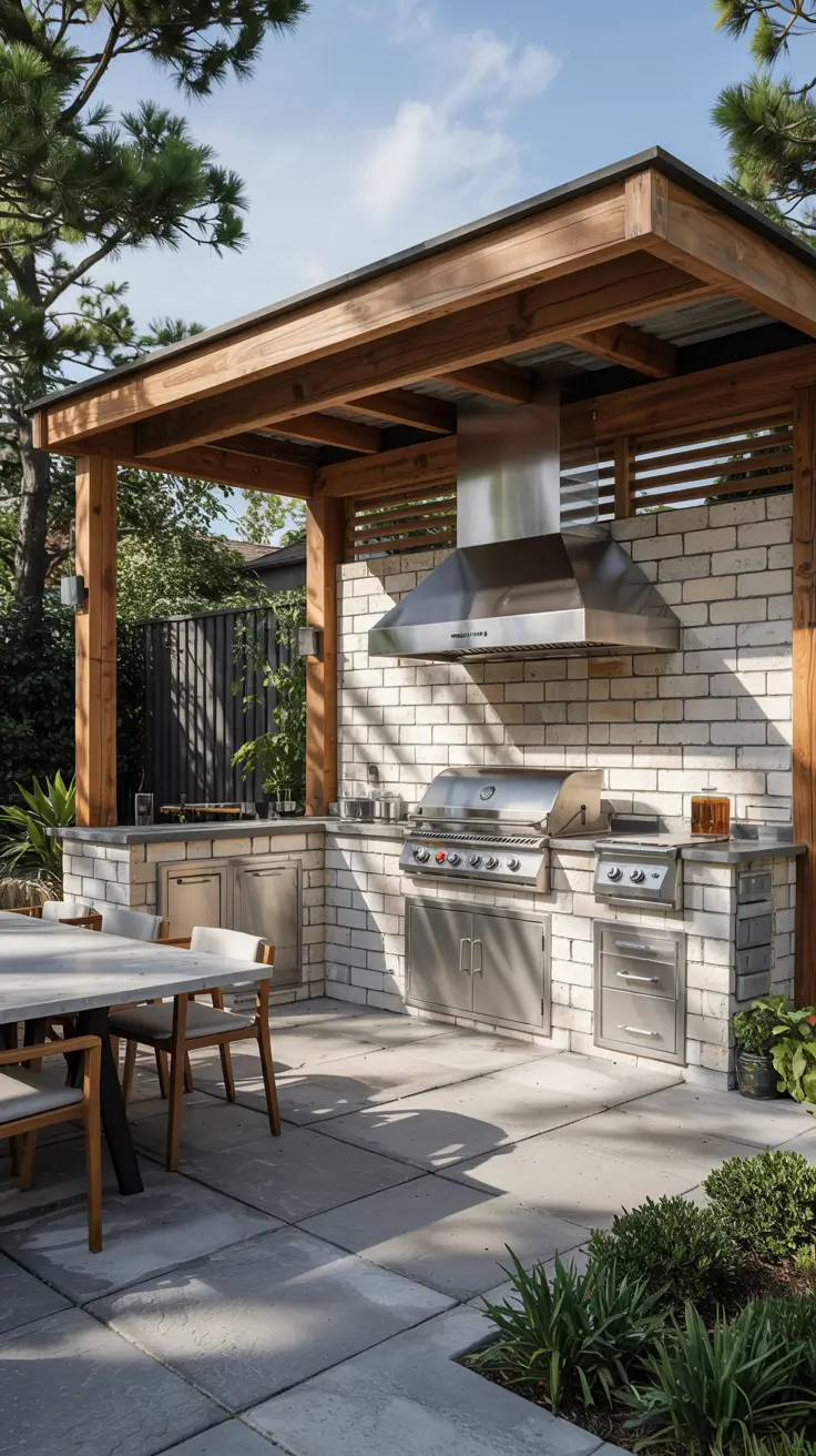 14 Outdoor BBQ Area With Roof 2026: Modern Layouts, Roof Types, And Design Ideas