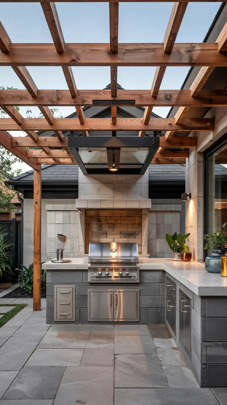 14 Outdoor BBQ Area With Roof 2026: Modern Layouts, Roof Types, And Design Ideas