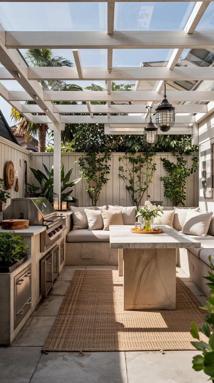 14 Outdoor BBQ Area With Roof 2026: Modern Layouts, Roof Types, And Design Ideas
