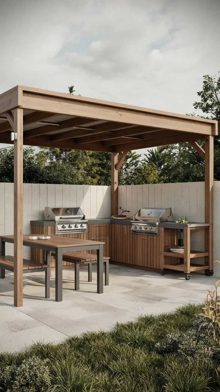 14 Outdoor BBQ Area With Roof 2026: Modern Layouts, Roof Types, And Design Ideas