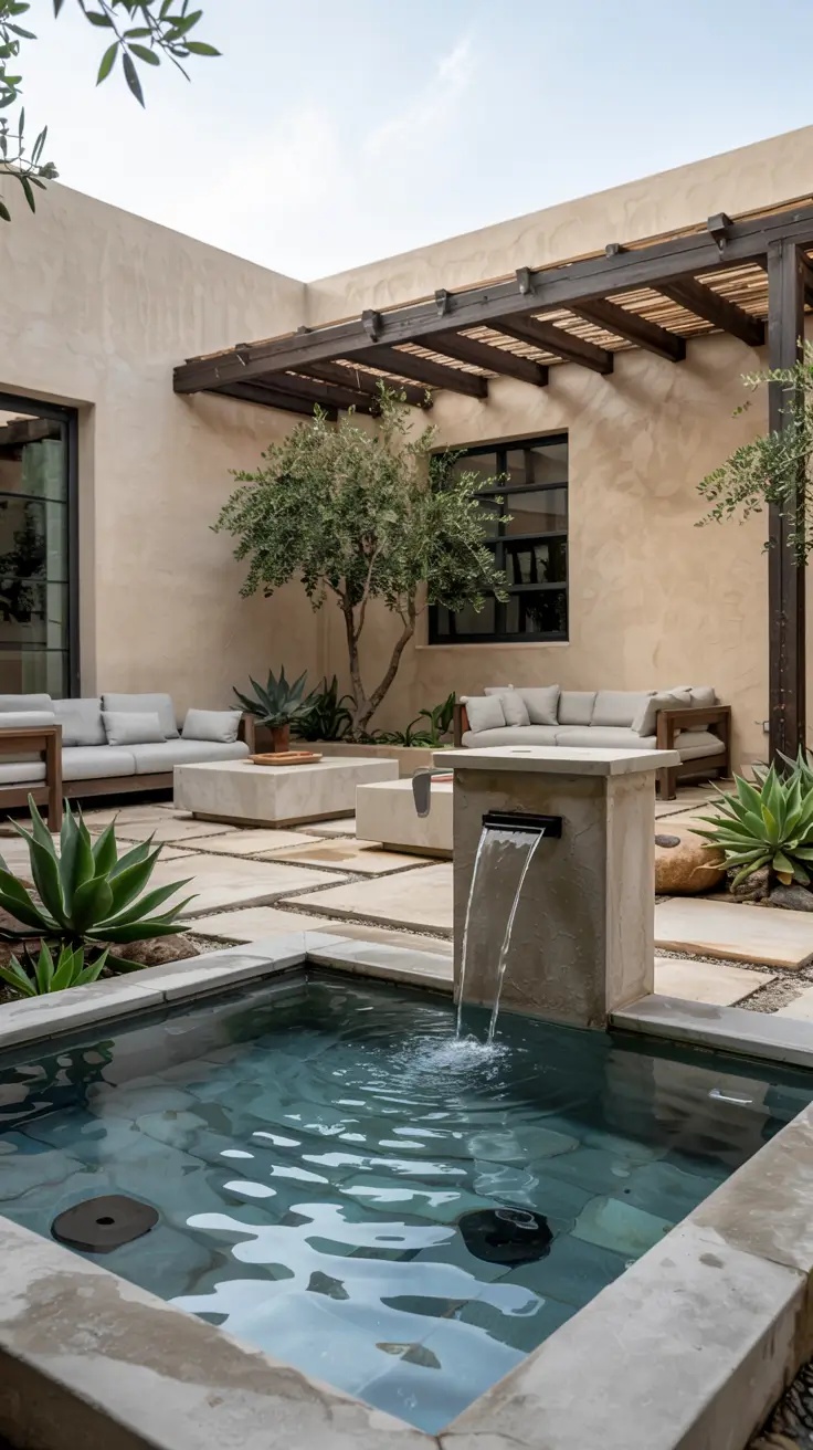 37 Courtyard Water Feature Ideas 2026 - Modern, Mediterranean And Zen Inspiration