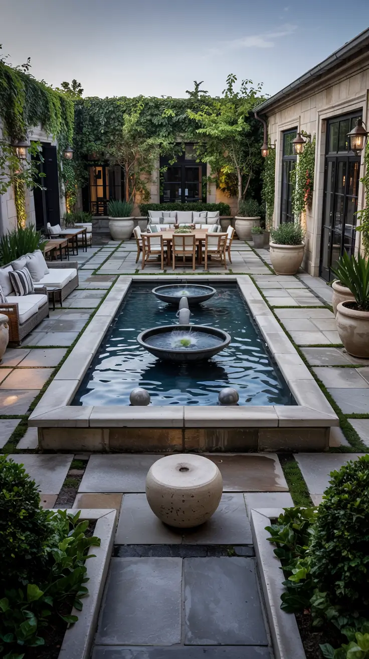 37 Courtyard Water Feature Ideas 2026 - Modern, Mediterranean And Zen Inspiration