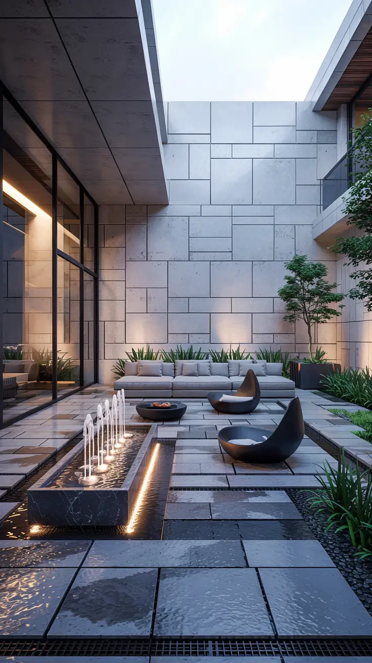 37 Courtyard Water Feature Ideas 2026 - Modern, Mediterranean And Zen Inspiration
