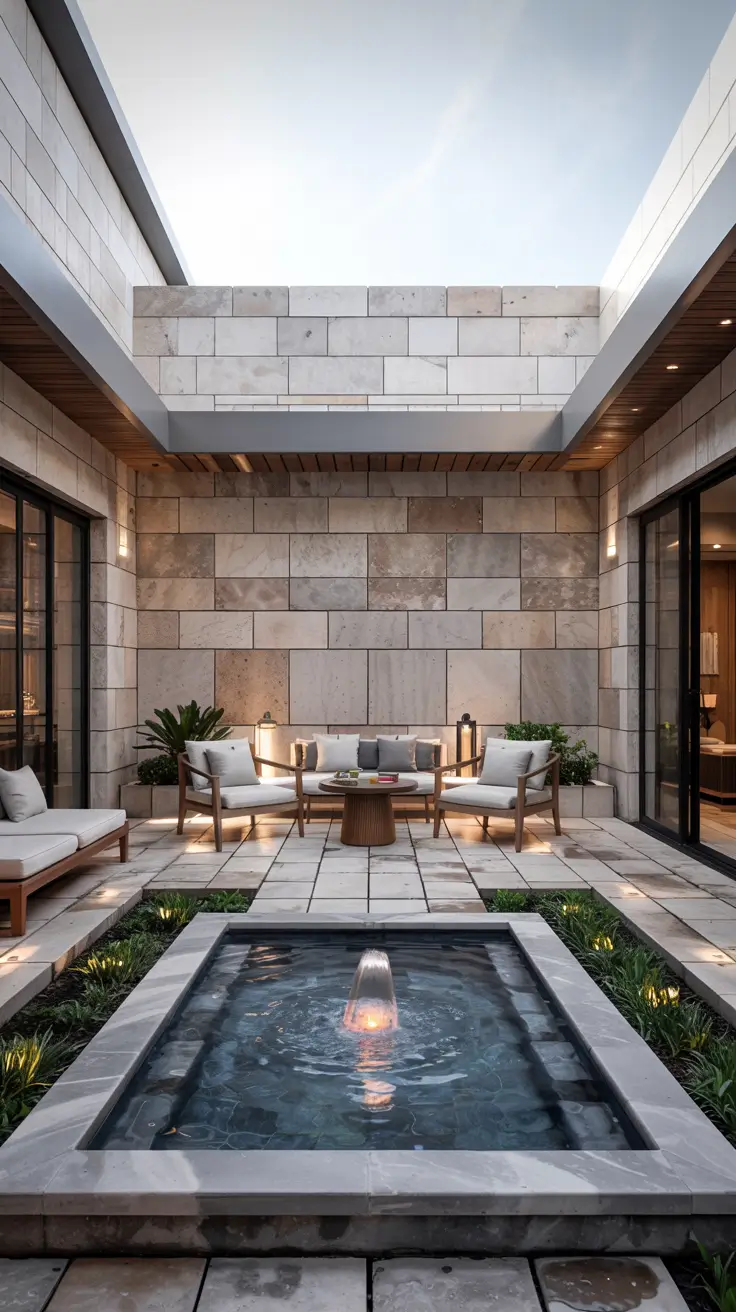 37 Courtyard Water Feature Ideas 2026 - Modern, Mediterranean And Zen Inspiration