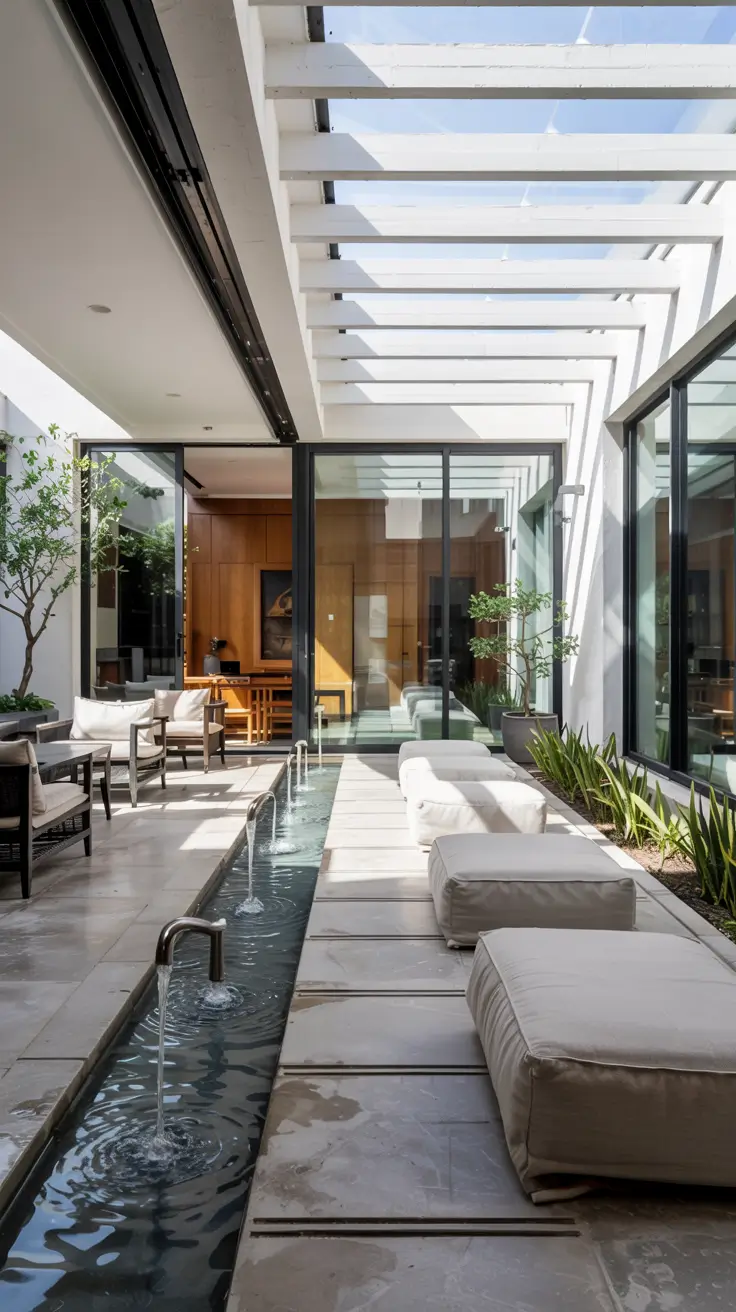 37 Courtyard Water Feature Ideas 2026 - Modern, Mediterranean And Zen Inspiration