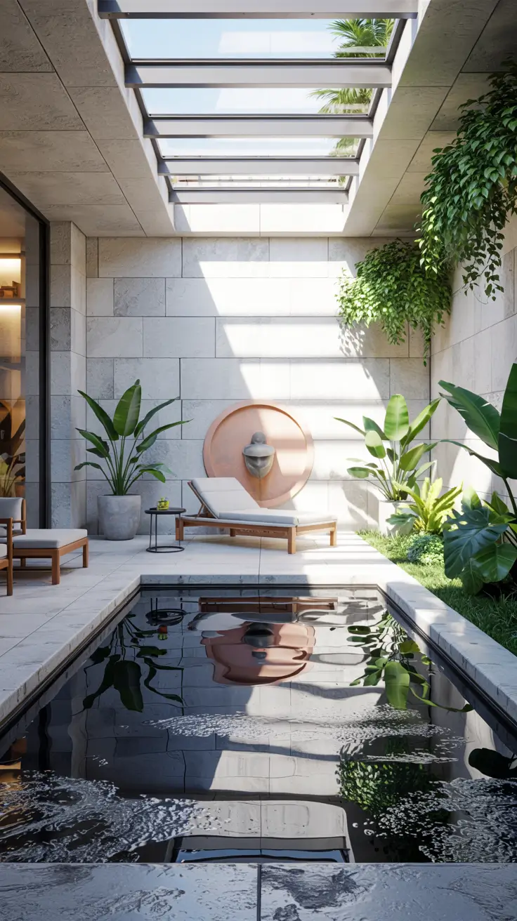 37 Courtyard Water Feature Ideas 2026 - Modern, Mediterranean And Zen Inspiration