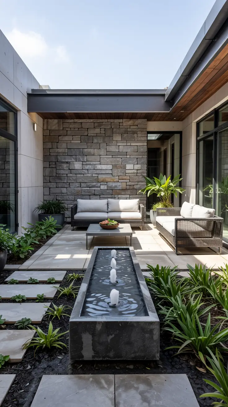 37 Courtyard Water Feature Ideas 2026 - Modern, Mediterranean And Zen Inspiration