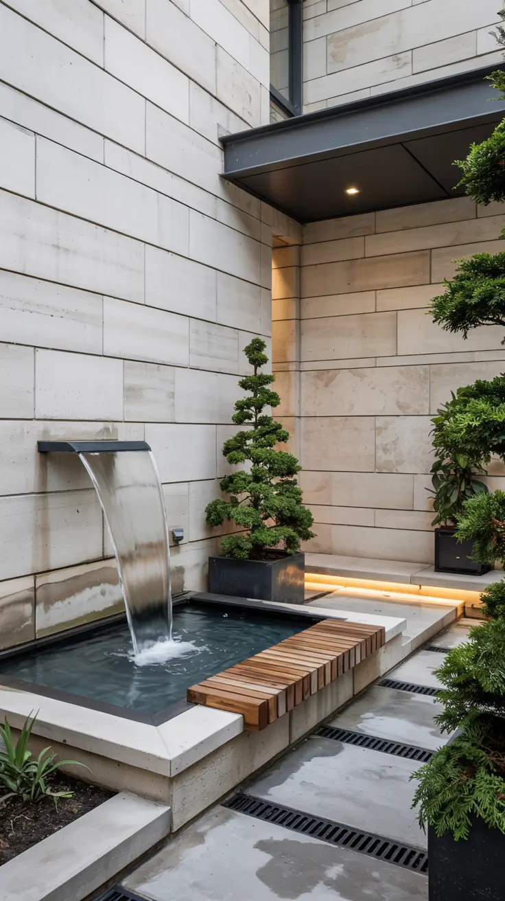 37 Courtyard Water Feature Ideas 2026 - Modern, Mediterranean And Zen Inspiration