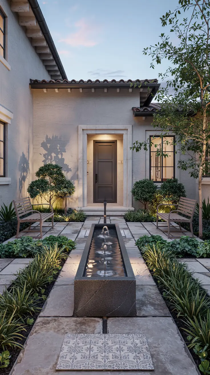37 Courtyard Water Feature Ideas 2026 - Modern, Mediterranean And Zen Inspiration