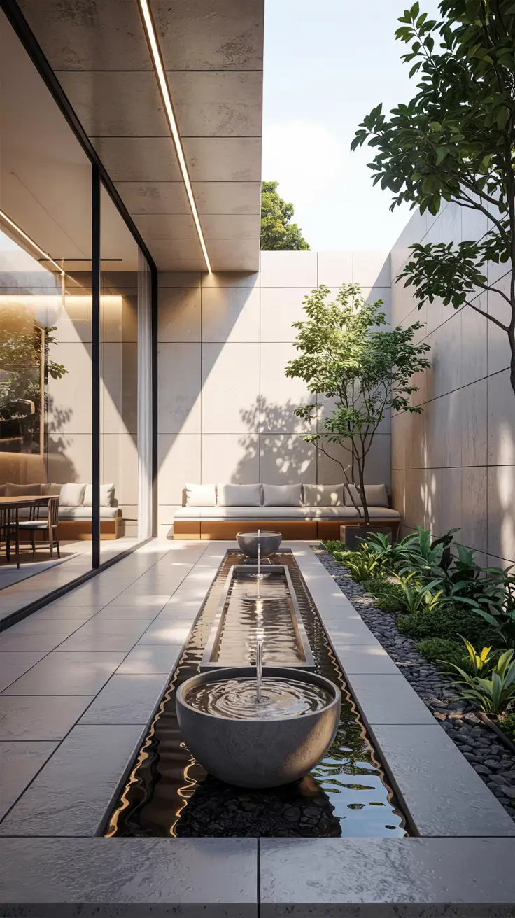 37 Courtyard Water Feature Ideas 2026 - Modern, Mediterranean And Zen Inspiration