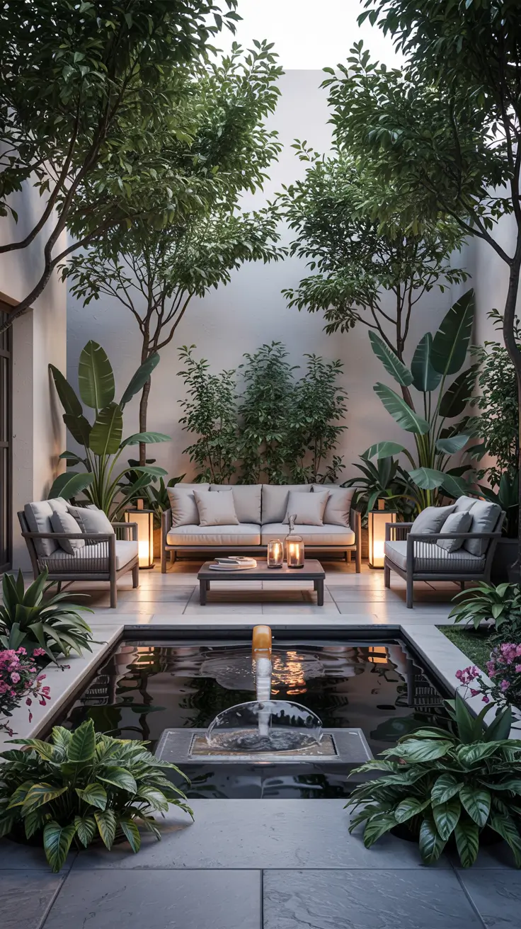 37 Courtyard Water Feature Ideas 2026 - Modern, Mediterranean And Zen Inspiration