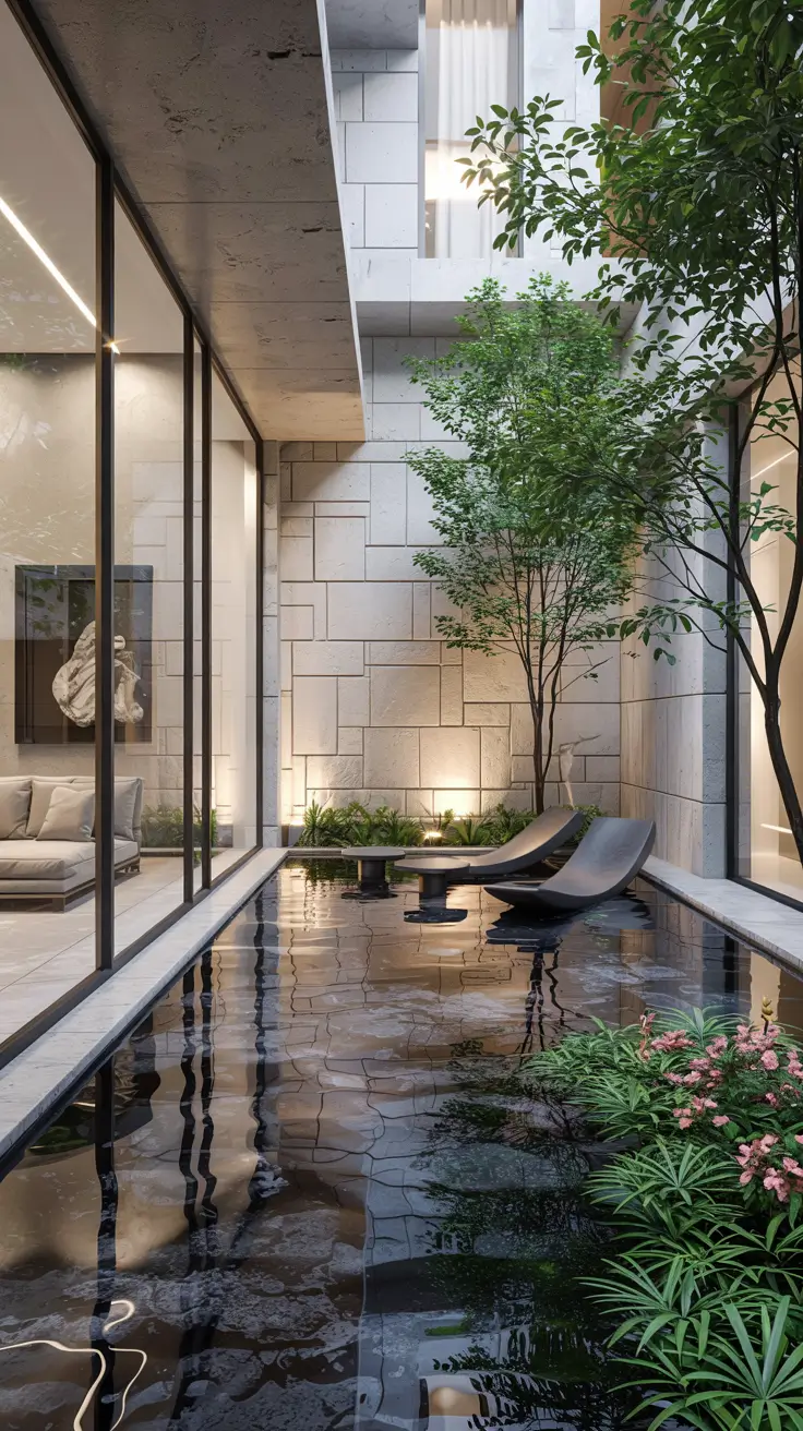37 Courtyard Water Feature Ideas 2026 - Modern, Mediterranean And Zen Inspiration