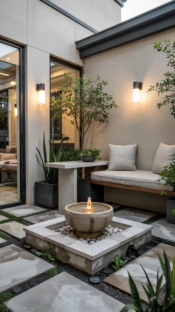 37 Courtyard Water Feature Ideas 2026 - Modern, Mediterranean And Zen Inspiration