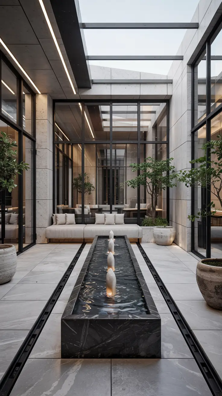 37 Courtyard Water Feature Ideas 2026 - Modern, Mediterranean And Zen Inspiration