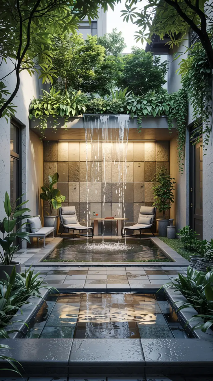 37 Courtyard Water Feature Ideas 2026 - Modern, Mediterranean And Zen Inspiration