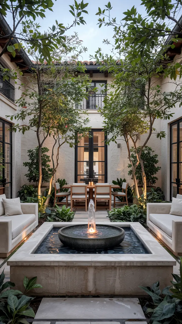 37 Courtyard Water Feature Ideas 2026 - Modern, Mediterranean And Zen Inspiration
