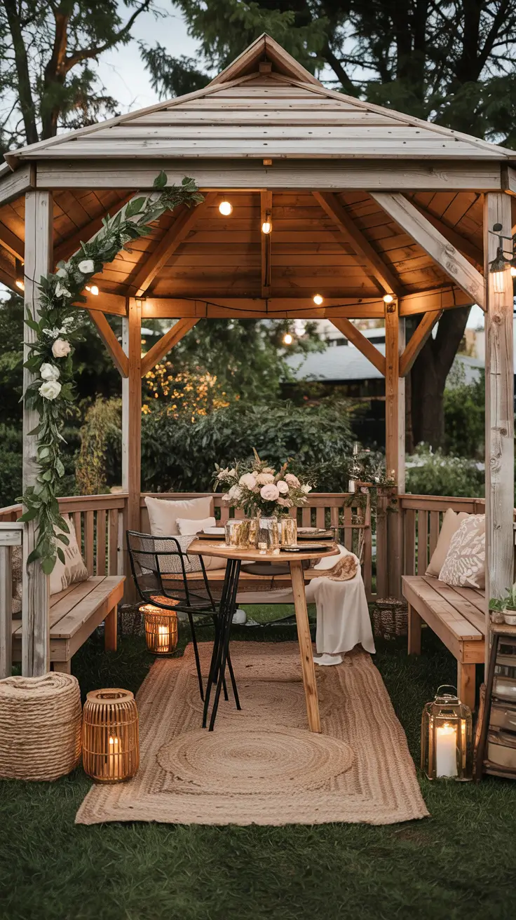 34 Gazebo Decorating Ideas 2026 For Backyard, Outdoor Patio, And Party Garden Inspiration