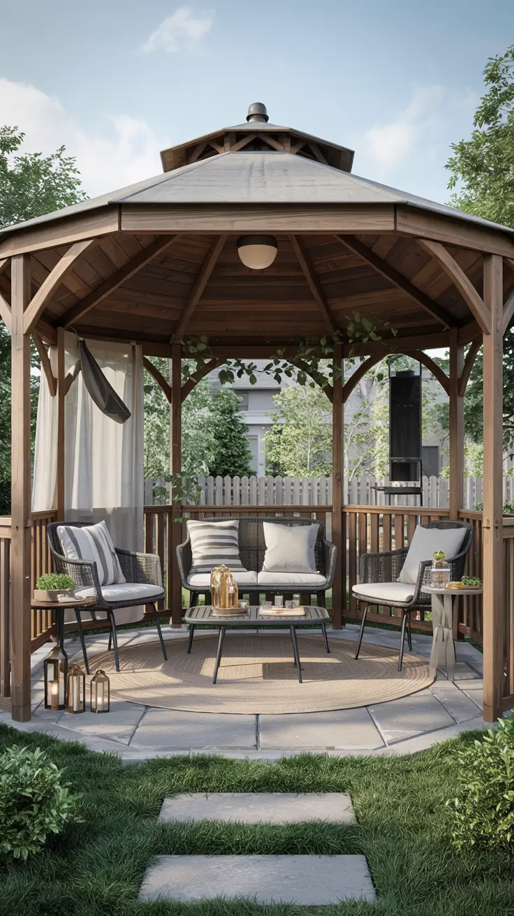 34 Gazebo Decorating Ideas 2026 For Backyard, Outdoor Patio, And Party Garden Inspiration