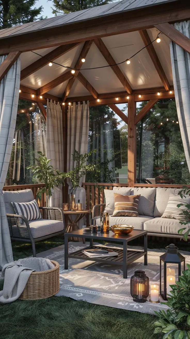 34 Gazebo Decorating Ideas 2026 For Backyard, Outdoor Patio, And Party Garden Inspiration