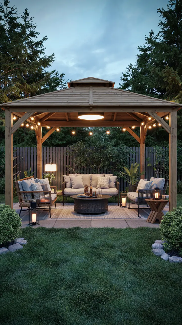 37 Gazebo Lighting Ideas 2026 For Backyard, Patio, Garden And Modern Gazebos