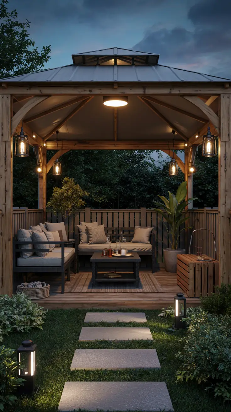 37 Gazebo Lighting Ideas 2026 For Backyard, Patio, Garden And Modern Gazebos