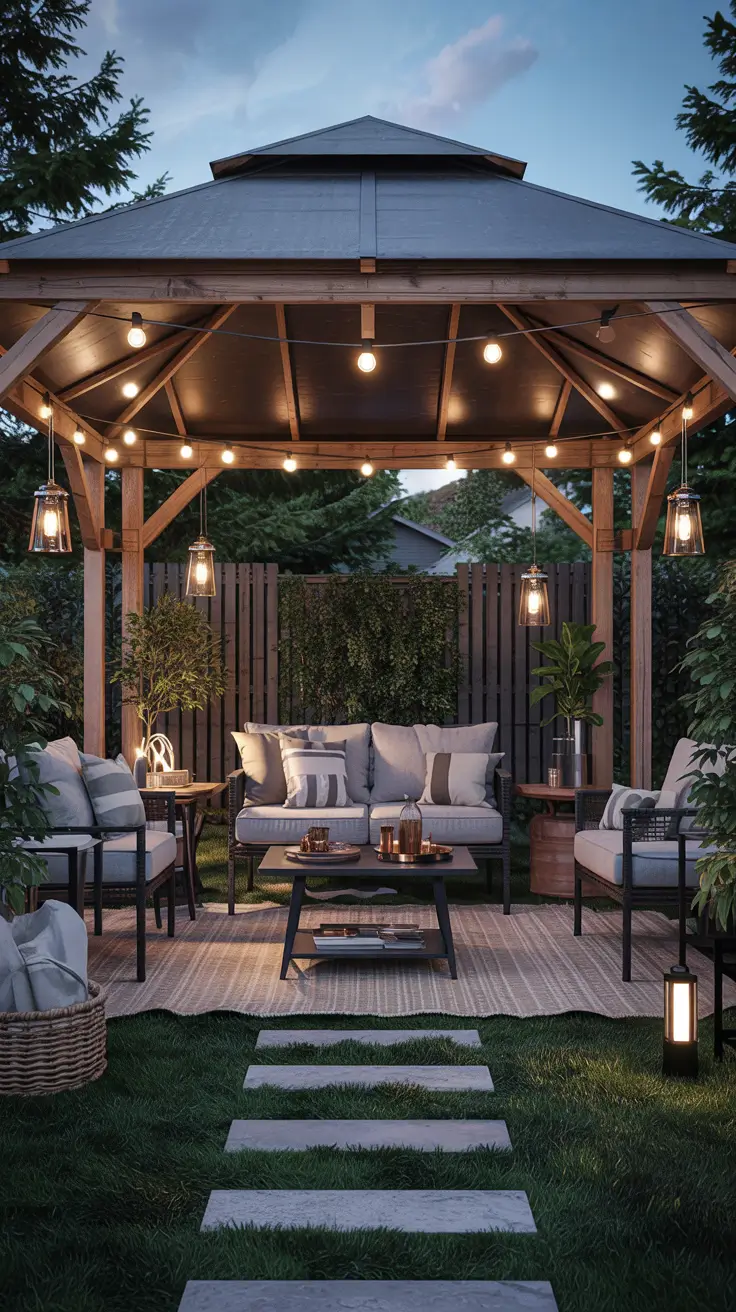 37 Gazebo Lighting Ideas 2026 For Backyard, Patio, Garden And Modern Gazebos