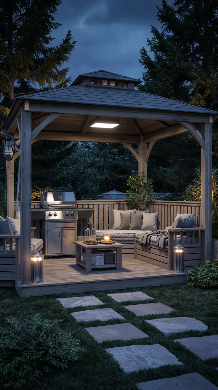 37 Gazebo Lighting Ideas 2026 For Backyard, Patio, Garden And Modern Gazebos