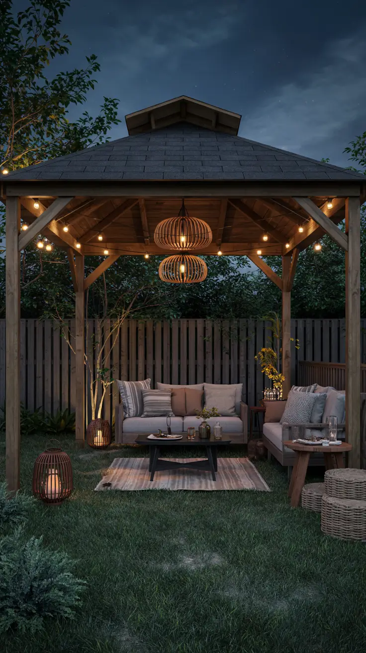 37 Gazebo Lighting Ideas 2026 For Backyard, Patio, Garden And Modern Gazebos